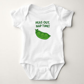 Kawaii Baby Bodysuie– Peas Out Nap Time Outfit ベビーボディスーツ