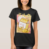 Kawaii Banana Milk Cartoon Art Tシャツ (正面)