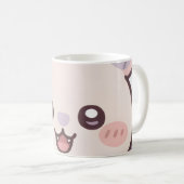 Kawaii Bat Pastel  "Daisuki" コーヒーマグカップ (正面右)