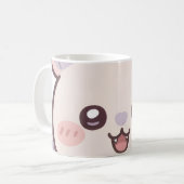 Kawaii Bat Pastel  "Daisuki" コーヒーマグカップ (正面左)