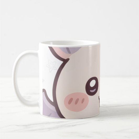 Kawaii Bat Pastel  "Daisuki" コーヒーマグカップ (左)