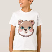 Kawaii Bear Head Tシャツ (正面)