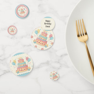 Kawaii Birthday - Cute Cake and Cupcakes コンフェッティ