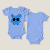 Kawaii Blue Bunny T-Shirt (デザイン正面&裏面)