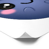 Kawaii Blueberry ポスター (角)