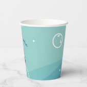 Kawaii Boba Shark Under The Sea Baby Shower 紙コップ (裏面)