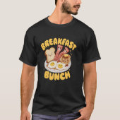 Kawaii Breakfast Bunch Pancake Bacon and Eggs Tシャツ (正面)