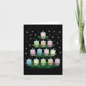 Kawaii Bubble Milk Tea Bo Tea Christmas Tree  カード (正面)