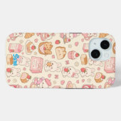 Kawaii Bunny Bakery Pattern Phone Case Case-Mate iPhoneケース (裏面 (横))