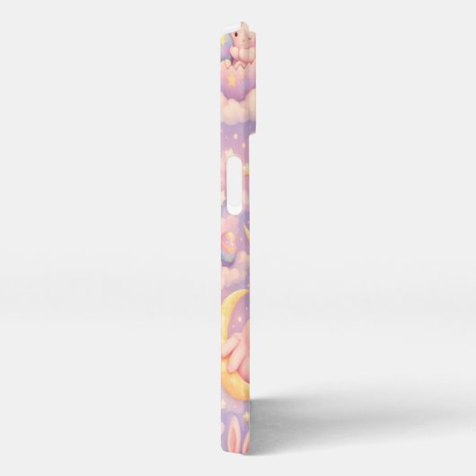 Kawaii Bunny iPhone 13 Case, Pastel Purple Rabbit  iPhoneケース (右側面)