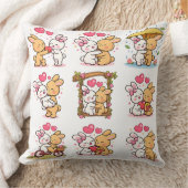 Kawaii Bunny Love Pillow クッション (ブランケット)