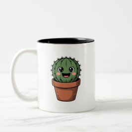 Kawaii Cactus ツートーンマグカップ