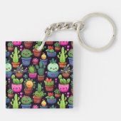 Kawaii Cactus Keychain キーホルダー (裏面)
