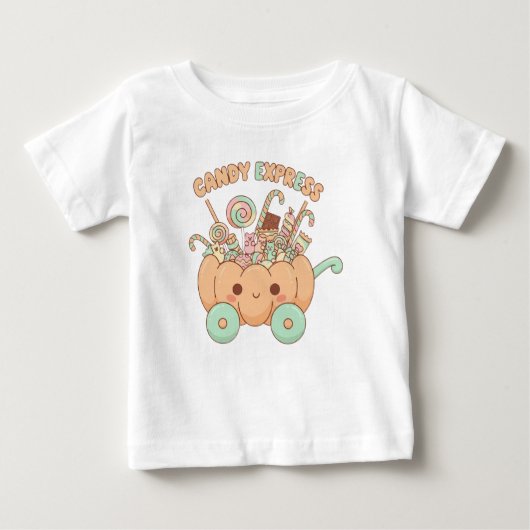Kawaii Candy Express Baby T-Shirt ベビーTシャツ (正面)