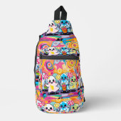 Kawaii Candy Parade Colorful Cute Cartoon スリングバッグ (正面)