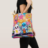 Kawaii Candy Parade  Colorful Cute Cartoon  トートバッグ (クローズアップ)