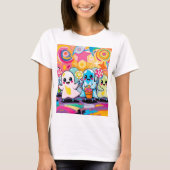Kawaii Candy Parade  Colorful Cute Cartoon  Tシャツ (正面)