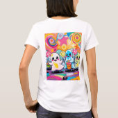 Kawaii Candy Parade  Colorful Cute Cartoon  Tシャツ (裏面)
