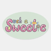 Kawaii Candy Themed Motif 楕円形シール (正面)