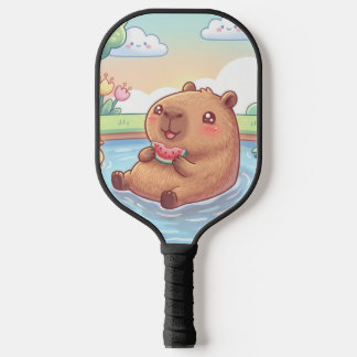 Kawaii capy in a pond ピックルボールラケット