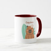 Kawaii Capybara Coffee Cup, Funny Animal Gift, Aes マグカップ (正面右)