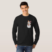 Kawaii Cat Boba Pocket Japanese cute aesthetic Ani Tシャツ (正面フル)