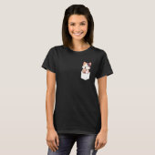 Kawaii Cat Boba Pocket Japanese cute aesthetic Ani Tシャツ (正面フル)