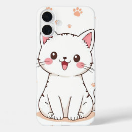 Kawaii Cat  iPhone 16 Plusケース