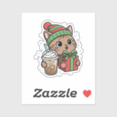 Kawaii Cat Coffee Sticker シール (シート)
