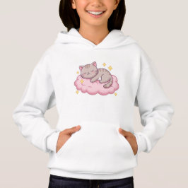 Kawaii Cat Hoodie - Sweet Dreams! 🌙😽