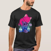 Kawaii Cat on Skulls Cute Bisexual Aesthetic Subtl Tシャツ (正面)