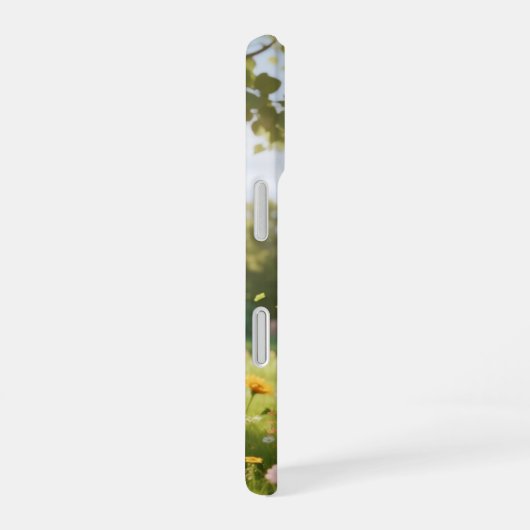 Kawaii Cat on Swing Phone Case iPhone 16ケース (右側面)