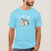 Kawaii cat slaping baka tシャツ (正面)