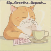 “Kawaii Cat sticker" シール (正面)