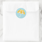 Kawaii Cat Umbrella ラウンドシール (バッグ)