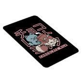 Kawaii Cat with Chocolate Milk – Japanese Pop Art  マグネット (右側)