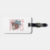 Kawaii Cat with Chocolate Milk – Japanese Pop Art  ラゲッジタグ (裏面横)