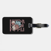 Kawaii Cat with Chocolate Milk – Japanese Pop Art  ラゲッジタグ (裏面横)