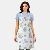 Kawaii Cats Baking Fun Apron エプロン (着用した状態)