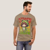 Kawaii Chibi Anime Frog vintage Tシャツ (正面フル)