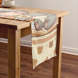 Kawaii Chibi Koala Adventure Table Runner ショートテーブルランナー