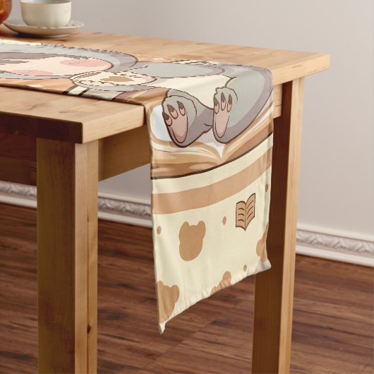 Kawaii Chibi Koala Adventure Table Runner ショートテーブルランナー (インサイチュ)