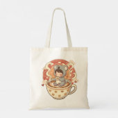  Kawaii Chibi Koala Coffee Canvas Tote Bag トートバッグ (裏面)