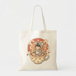  Kawaii Chibi Koala Coffee Canvas Tote Bag トートバッグ