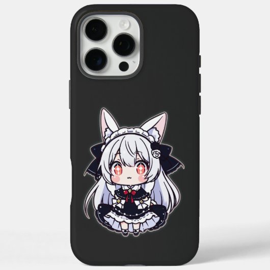 Kawaii Chibi Neko Gothic Lolita  Case-Mate iPhoneケース (裏面)