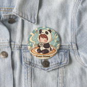 Kawaii Chibi Panda Button Pin Badge 缶バッジ (インサイチュ)
