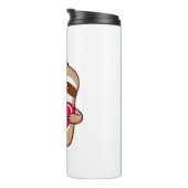 Kawaii Chibi Sloth Hugging Heart � Cute Adorable S タンブラー (回転右)