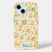 Kawaii Chicken Picnic Pattern Phone Case Case-Mate iPhoneケース (裏面)