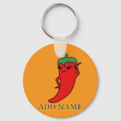 Kawaii Chili Pepper Diva Custom キーホルダー (正面)