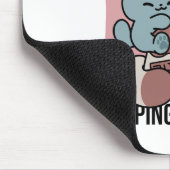 Kawaii Chocolate Milk Cat – Cozy Drink & Cuteness  マウスパッド (コーナー)